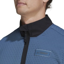 adidas Fleece Pullover Terrex Utilitas Hike Half-Zip steel blue Men